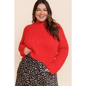 NWT ALYA Lorianne Textured Fuzzy Sweater Size 1X